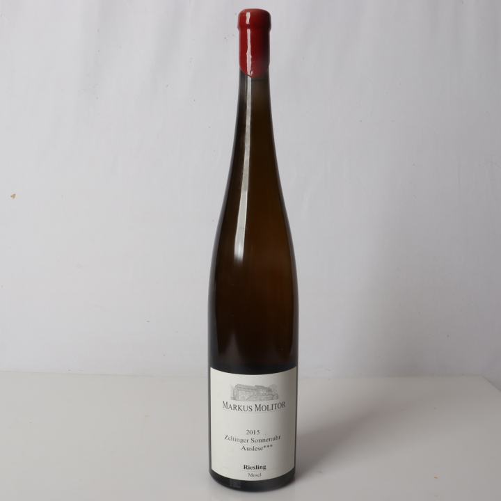 Weingut Markus Molitor, Zeltinger Sonnenuhr Riesling Auslese *** 7,5 % Vol, (Goldkapsel) 2015, 99 Parker