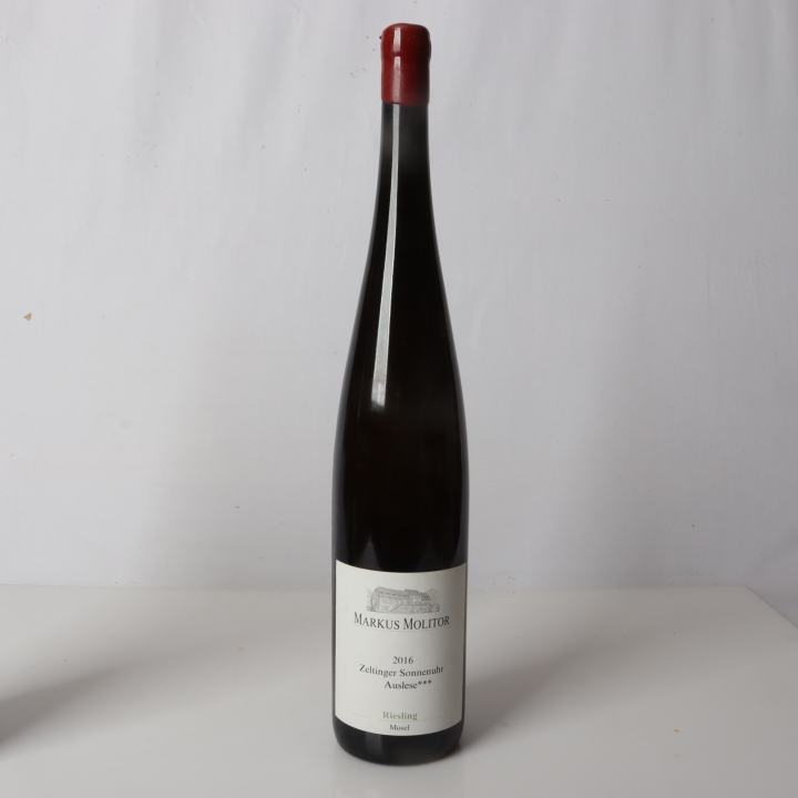 Weingut Markus Molitor, Zeltinger Sonnenuhr Riesling Auslese *** 11,5 % Vol, (Grüne Kapsel) 2016, 99 Parker