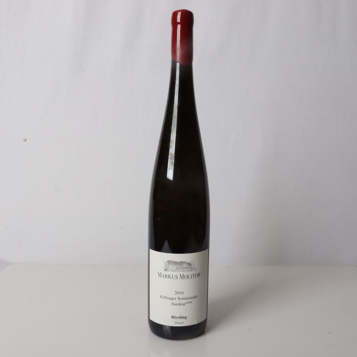Weingut Markus Molitor, Zeltinger Sonnenuhr Riesling Auslese *** trocken, 12% Vol (Weiße Kapsel) 2016, 98+ Parker