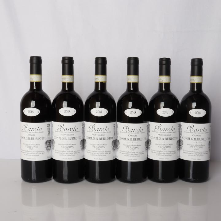 Commendatore G.B. Burlotto, Barolo, Monvigliero 2018, 6er oc